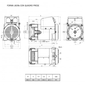 MECC ALTE ES16W-75 SINGLE PHASE ALTERNATOR 2.3 KVA