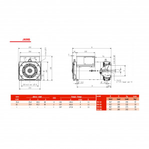 SINCRO THREE PHASE ALTERNATOR FB4