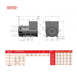 SINCRO THREE PHASE ALTERNATOR SK315