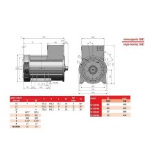 SINCRO SK500 MC Three Phase Synchronous AC Alternator 2300 kVA PMG D-AVR