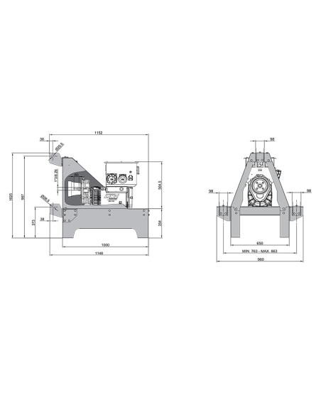LINZ G-TS10C GENERATORE A CARDANO 10KVA