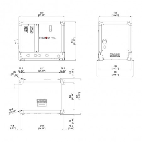 MASE VS 6.6 GENERATORE MARINO MONOFASE 6KW EPA