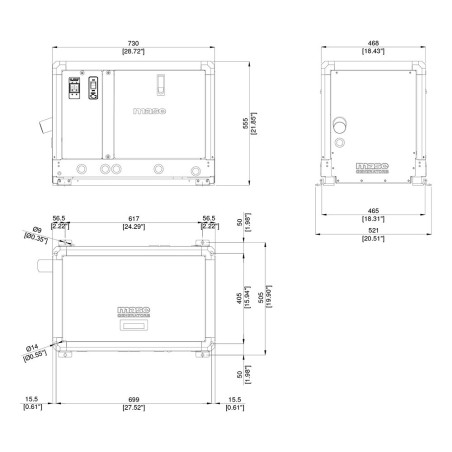 MASE IS 9.6 GENERATORE MARINO MONOFASE 9.6KW EPA