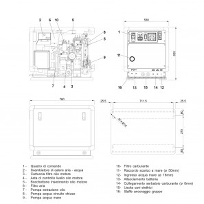 mase is 7 generatore marino monofase 67kw