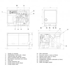 mase is 145 t generatore marino trifase 141kva