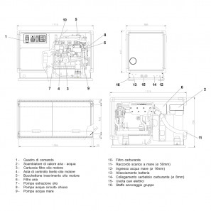 mase is 20 t generatore marino trifase 191kva