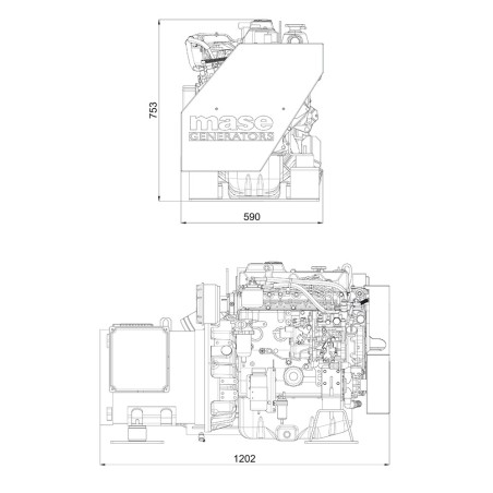 MASE MARINER 2400 GENERATORE MARINO MONOFASE 26KW