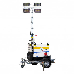 italtower pc750 pro01 lighting tower 4x320 w multiled with homologated trolley and generator
