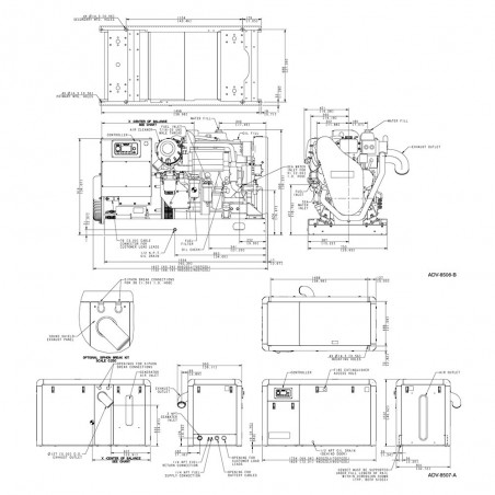 KOHLER 70EFOZDJ GRUPPO ELETTROGENO MARINO TRIFASE 70 kW