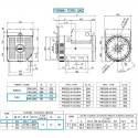 LINZ PRO22S D/4 Three-phase alternator 4 poles 100 kVA 50 Hz AVR