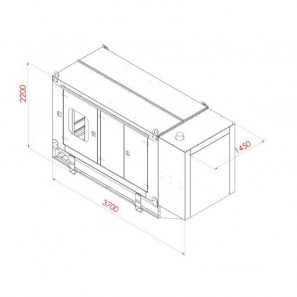 tessari erle enw250 three phase silenced electric power generator 275kva