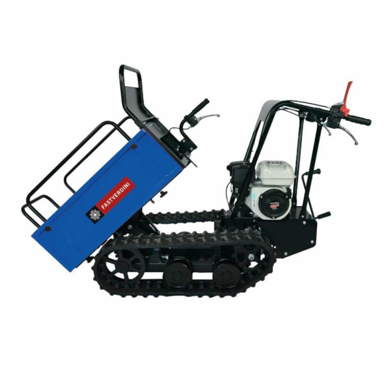 fastverdini minidumper tm500am crawler trolley with agriculture drawer 500 kg carrying capacity