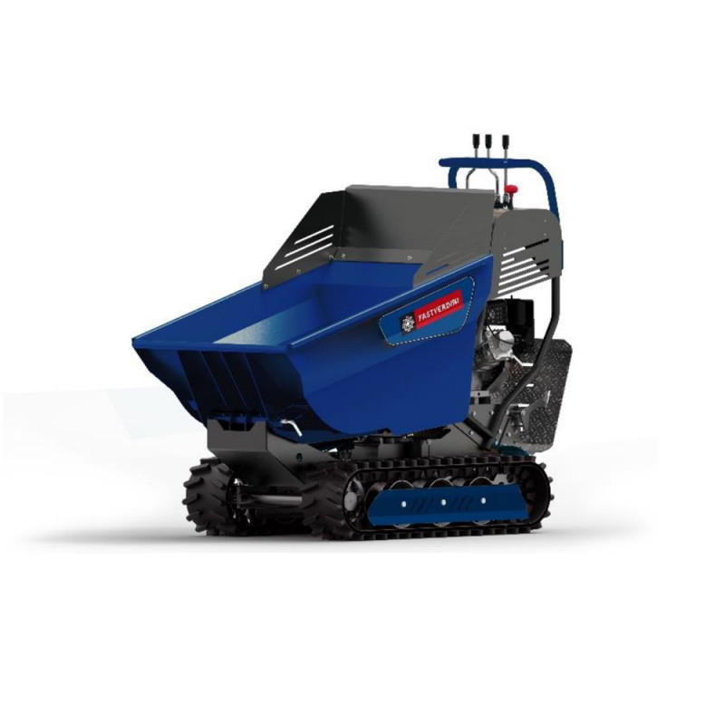 fastverdini minidumper it500h crawler trolley with hydraulic dumper cart 500 kg