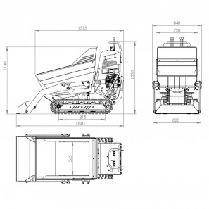 fastverdini minidumper pala autocaricante it600