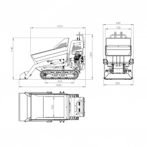 fastverdini minidumper pala autocaricante it500h