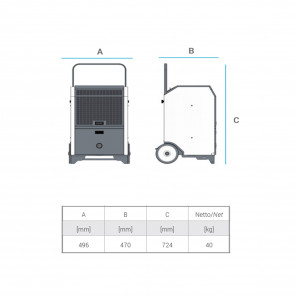 BM2 DR 35 DEUMIDIFICATORE PROFESSIONALE 35l/24h