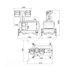 mosa tf ii9 y j 4x350 led lighter tower with generator 9kw single phase stage v