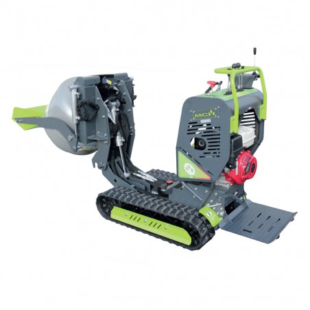 MCH MINIDUMPER H600CM CARRELLO CINGOLATO CON BETONIERA E PALA AUTOCARICANTE 600 Kg