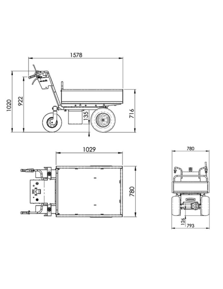 MCH W350E Electric transporter | Manel Service