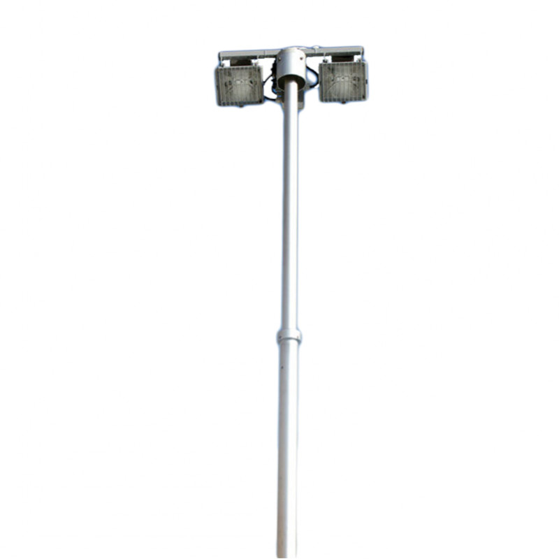 tf06 torre faro 1x100w led colonna pneumatica telescopica 4 sfili