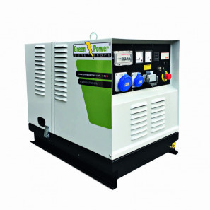 green power gp 6000smlde generatore silenziato avviamento elettrico monofase stagev 55kva
