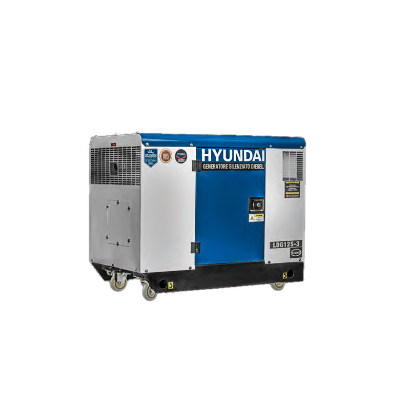 hyundai super silenced single phase three phase diesel generator 11 kw avr