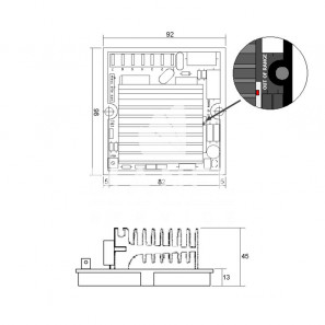 mecc alte automatic voltage regulator rcm loose for s20w alternators