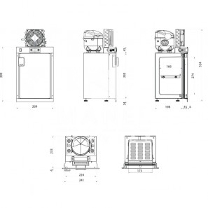 vitrifrigo fg10 cold frigorifero per ambulanze in acciaio inox aisi 304