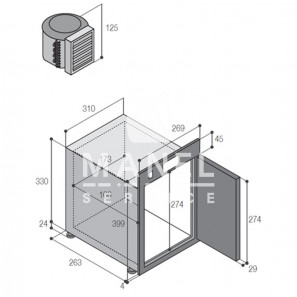 vitrifrigo fg10 cold frigorifero per ambulanze in acciaio inox aisi 304