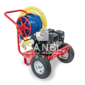 binda lwg 2 t pouring motor pump 660 l min with trolley and hose reel