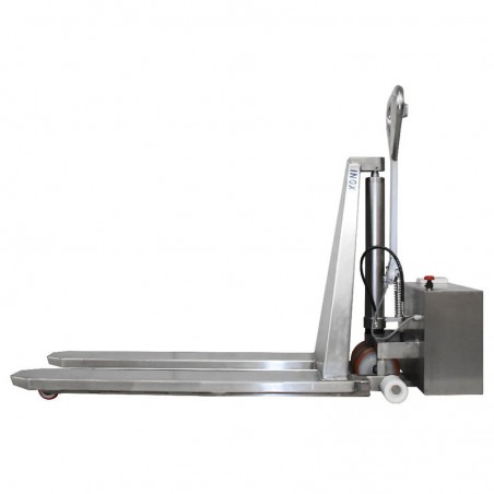 BADA TMS80E TRANSPALLET SOLLEVAMENTO ELETTRICO A PANTOGRAFO IN ACCIAIO INOX 100%