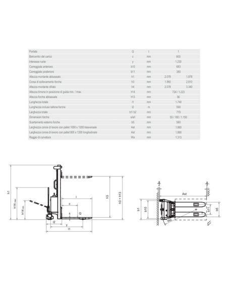 BADA 10SE Sollevatore Acciaio Inox