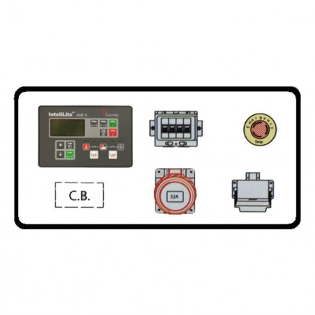 GENERATOR SILENCED 22 KVA SINGLE-PHASE/THREE-PHASE AUTOMATIC CONTROL PANEL