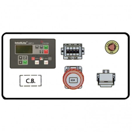 GENERATORE SUPERSILENZIATO MONOFASE/TRIFASE 50/60Hz 44KVA QUADRO AUTOMATICO