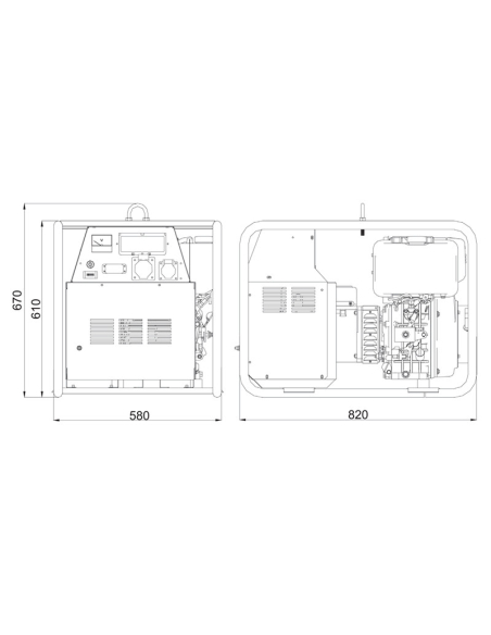 MASE PD 7.4 Y Generatore 6,5KVA StageV | Manel Service