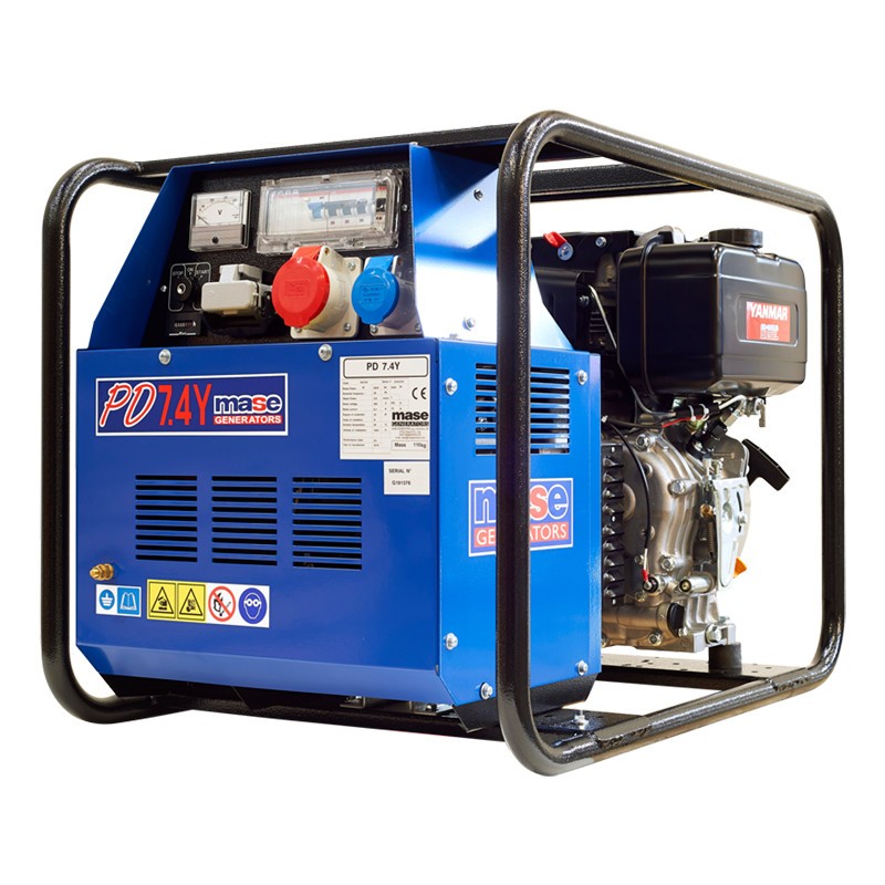 MASE PD 7.4 Y GENERATORE 6,5 KVA MONOFASE/TRIFASE STAGEV