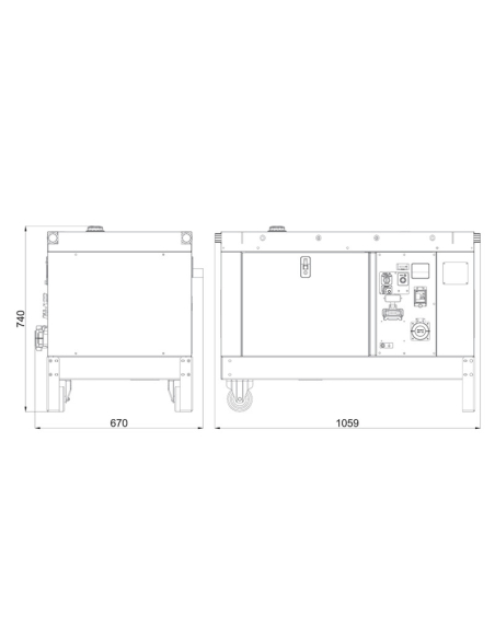 MASE SILENT 8000 B/A Generatore 7 KVA