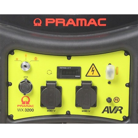 PRAMAC WX 3200 ES SINGLE PHASE GENERATOR 2.85 KVA AVR STAGE V