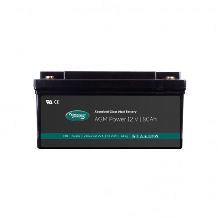 Batterie AGM-Power 12V 80Ah Absorbed Glass Matt