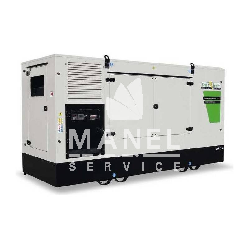 green power gp505 sb a generatore 500kva monofasetrifase con quadro di automatico