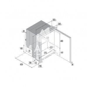 VITRIFRIGO C85iX FRIGO-FREEZER ACCIAIO INOX III