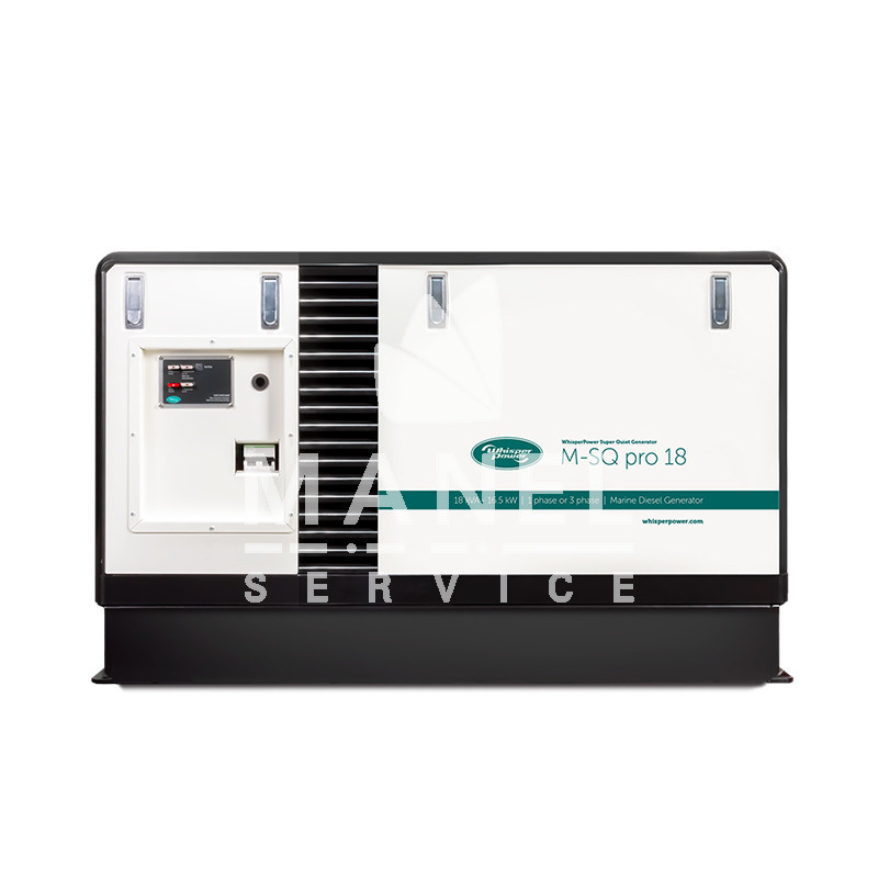 whisper w sq pro 18 generatore marino monofase 18kva stagev avr