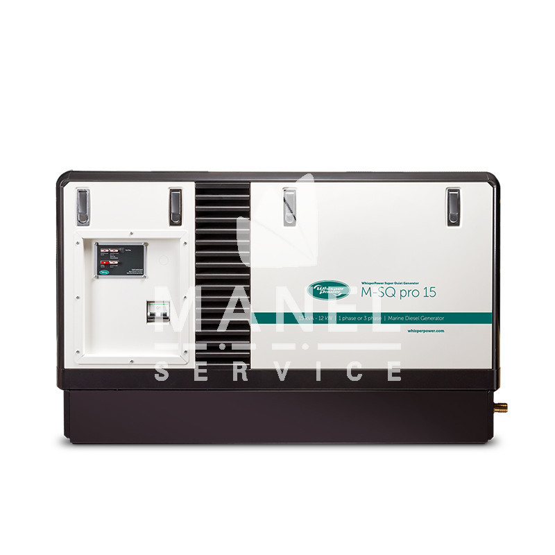 whisper m sq pro 15 marine generator 15kva single phase avr