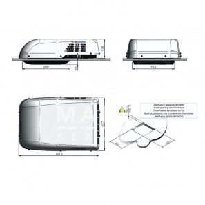 autoclima rteh17 condizionatore veicolare 2100w con pompa di calore