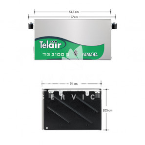 telair tig 3100g gas vehicular generator 27kw single phase inverter stage v
