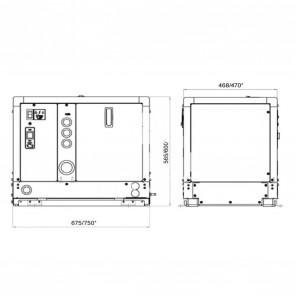 dynamica mini 60e generatore marino monofase 55kw 60hz epa