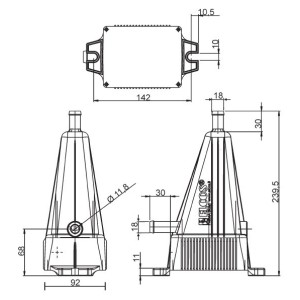 Water Heater RA-1500 230V 1500W