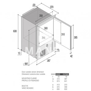 VITRIFRIGO IM CLASSIC HYDRO 12VDC Fabbricatore di Ghiaccio II