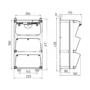 mennekes combination of sockets ip44 amaxx 931553