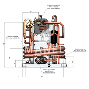 webasto bluecool c 27 climatizzatore nautico chiller 27000 btuh